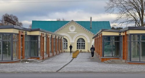Railway station area of ​​the agro-town Kolodischi